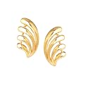 Estele Fashion Jewellery Stud Earrings for Women: Gold Plated Timeless Luxury Lightweight Minimal Stud Earrings/Ear Tops- Great for Office wear and Everyday Chic for Girls and Women-287/705-2NIG ER