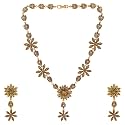 Estele Gold Plated Austrian Crystals Necklace Set for Women