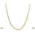 Estele Gold Plated Infinity Loops Necklace Set With Austrian Crystal for Women