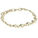 Estele Gold Plated Flowing Fantasy Flexible Bracelet for Women, One Size (216 BR)