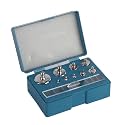 Estink 17 Pcs Calibration Weight Set, 10mg 20mg 50mg 100mg 200mg 500mg 1g 2g 5g Precision Steel Balance Scale with Tweezers for Jewellery Scale, Complete Set, Accurate and Reliable,