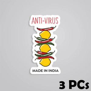 ESTLIO 6 inch Anti Virus Graphic Logo
