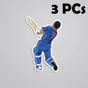 ESTLIO 6 inch Indian Cricket Player Logo