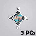 ESTLIO 6 inch Sports Compass Pack of