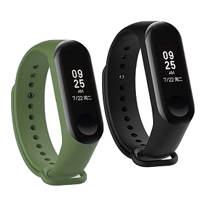 mi band strap 3 amp 4 wristband original soft silicone adjustablereplacement strapsbeltband for m3 amp m4 with warrenty device not includednot compatible with mi band 12