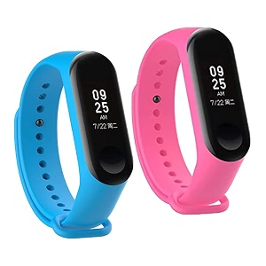 mi band strap 3 amp 4 wristband original soft silicone adjustablereplacement strapsbeltband for m3 amp m4 with warrenty device not includednot compatible with mi band 12