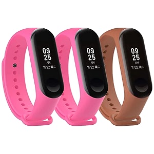 mi band strap 3 amp 4 wristband original soft silicone adjustablereplacement strapsbeltband for m3 amp m4 with warrenty device not includednot compatible with mi band 12