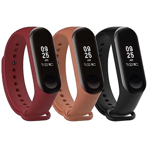 mi band strap 3 amp 4 wristband original soft silicone adjustablereplacement strapsbeltband for m3 amp m4 with warrenty device not includednot compatible with mi band 12