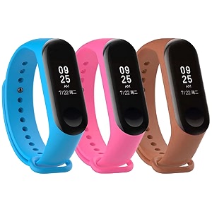 mi band strap 3 amp 4 wristband original soft silicone adjustablereplacement strapsbeltband for m3 amp m4 with warrenty device not includednot compatible with mi band 12