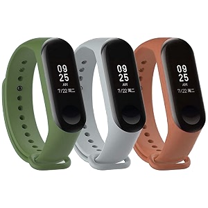 mi band strap 3 amp 4 wristband original soft silicone adjustablereplacement strapsbeltband for m3 amp m4 with warrenty device not includednot compatible with mi band 12