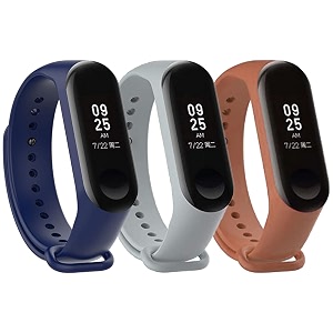 mi band strap 3 amp 4 wristband original soft silicone adjustablereplacement strapsbeltband for m3 amp m4 with warrenty device not includednot compatible with mi band 12