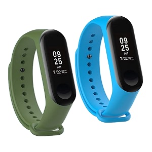 mi band strap 3 amp 4 wristband original soft silicone adjustablereplacement strapsbeltband for m3 amp m4 with warrenty device not includednot compatible with mi band 12