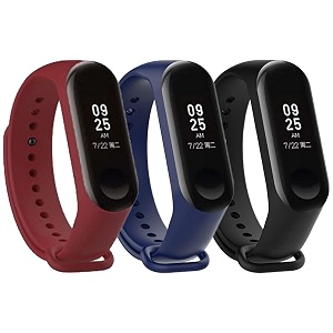 mi band strap 3 amp 4 wristband original soft silicone adjustablereplacement strapsbeltband for m3 amp m4 with warrenty device not includednot compatible with mi band 12