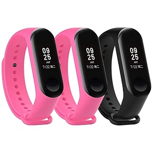 mi band strap 3 amp 4 wristband original soft silicone adjustablereplacement strapsbeltband for m3 amp m4 with warrenty device not includednot compatible with mi band 12