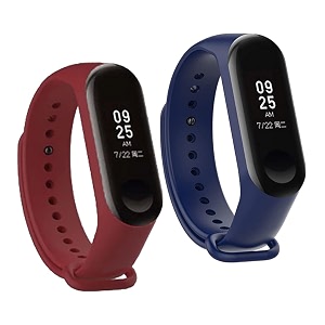 mi band strap 3 amp 4 wristband original soft silicone adjustablereplacement strapsbeltband for m3 amp m4 with warrenty device not includednot compatible with mi band 12