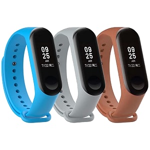 mi band strap 3 amp 4 wristband original soft silicone adjustablereplacement strapsbeltband for m3 amp m4 with warrenty device not includednot compatible with mi band 12