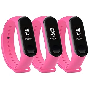 mi band strap 3 amp 4 wristband original soft silicone adjustablereplacement strapsbeltband for m3 amp m4 with warrenty device not includednot compatible with mi band 12