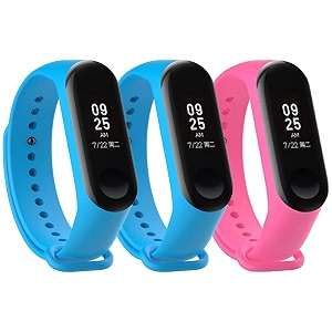 mi band strap 3 amp 4 wristband original soft silicone adjustablereplacement strapsbeltband for m3 amp m4 with warrenty device not includednot compatible with mi band 12