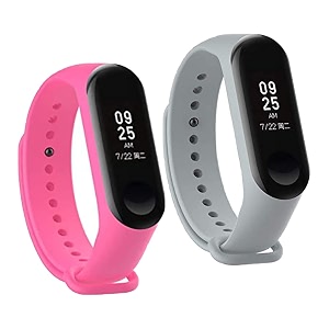mi band strap 3 amp 4 wristband original soft silicone adjustablereplacement strapsbeltband for m3 amp m4 with warrenty device not includednot compatible with mi band 12