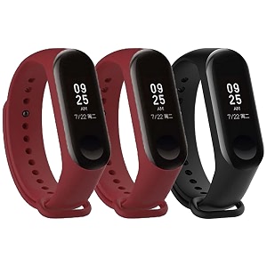 mi band strap 3 amp 4 wristband original soft silicone adjustablereplacement strapsbeltband for m3 amp m4 with warrenty device not includednot compatible with mi band 12
