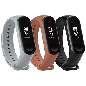 mi band strap 3 amp 4 wristband original soft silicone adjustablereplacement strapsbeltband for m3 amp m4 with warrenty device not includednot compatible with mi band 12
