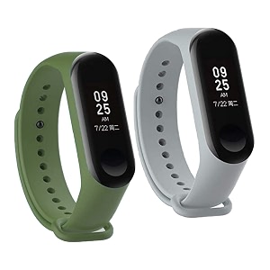 mi band strap 3 amp 4 wristband original soft silicone adjustablereplacement strapsbeltband for m3 amp m4 with warrenty device not includednot compatible with mi band 12