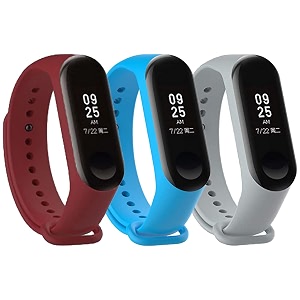 mi band strap 3 amp 4 wristband original soft silicone adjustablereplacement strapsbeltband for m3 amp m4 with warrenty device not includednot compatible with mi band 12