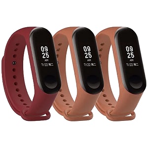 mi band strap 3 amp 4 wristband original soft silicone adjustablereplacement strapsbeltband for m3 amp m4 with warrenty device not includednot compatible with mi band 12