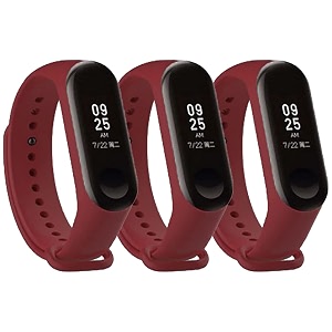 mi band strap 3 amp 4 wristband original soft silicone adjustablereplacement strapsbeltband for m3 amp m4 with warrenty device not includednot compatible with mi band 12