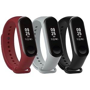 mi band strap 3 amp 4 wristband original soft silicone adjustablereplacement strapsbeltband for m3 amp m4 with warrenty device not includednot compatible with mi band 12