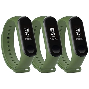 mi band strap 3 amp 4 wristband original soft silicone adjustablereplacement strapsbeltband for m3 amp m4 with warrenty device not includednot compatible with mi band 12