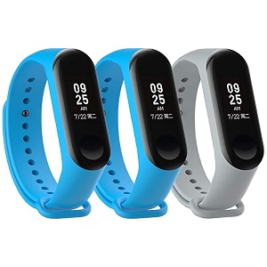 mi band strap 3 amp 4 wristband original soft silicone adjustablereplacement strapsbeltband for m3 amp m4 with warrenty device not includednot compatible with mi band 12