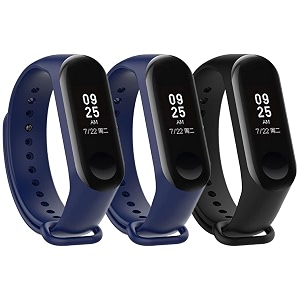 mi band strap 3 amp 4 wristband original soft silicone adjustablereplacement strapsbeltband for m3 amp m4 with warrenty device not includednot compatible with mi band 12