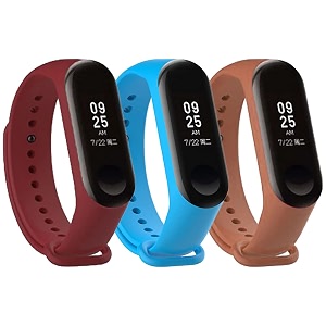 mi band strap 3 amp 4 wristband original soft silicone adjustablereplacement strapsbeltband for m3 amp m4 with warrenty device not includednot compatible with mi band 12