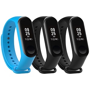 mi band strap 3 amp 4 wristband original soft silicone adjustablereplacement strapsbeltband for m3 amp m4 with warrenty device not includednot compatible with mi band 12