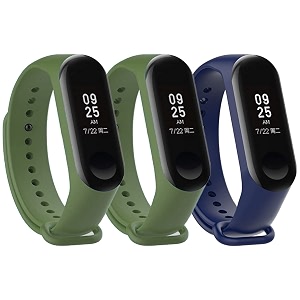 mi band strap 3 amp 4 wristband original soft silicone adjustablereplacement strapsbeltband for m3 amp m4 with warrenty device not includednot compatible with mi band 12