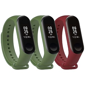 mi band strap 3 amp 4 wristband original soft silicone adjustablereplacement strapsbeltband for m3 amp m4 with warrenty device not includednot compatible with mi band 12