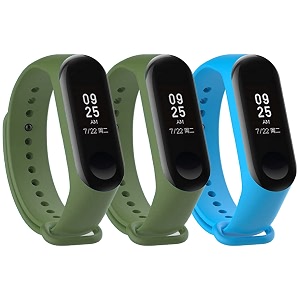 mi band strap 3 amp 4 wristband original soft silicone adjustablereplacement strapsbeltband for m3 amp m4 with warrenty device not includednot compatible with mi band 12