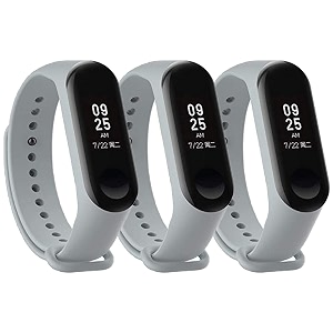 mi band strap 3 amp 4 wristband original soft silicone adjustablereplacement strapsbeltband for m3 amp m4 with warrenty device not includednot compatible with mi band 12