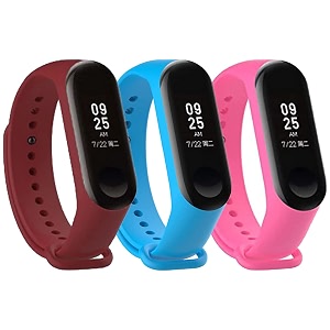 mi band strap 3 amp 4 wristband original soft silicone adjustablereplacement strapsbeltband for m3 amp m4 with warrenty device not includednot compatible with mi band 12