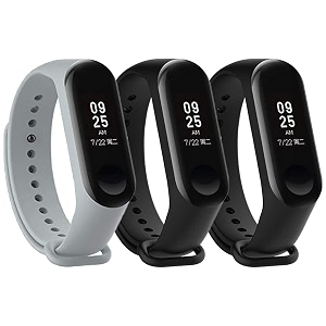 mi band strap 3 amp 4 wristband original soft silicone adjustablereplacement strapsbeltband for m3 amp m4 with warrenty device not includednot compatible with mi band 12