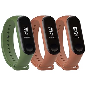 mi band strap 3 amp 4 wristband original soft silicone adjustablereplacement strapsbeltband for m3 amp m4 with warrenty device not includednot compatible with mi band 12
