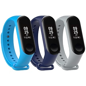 mi band strap 3 amp 4 wristband original soft silicone adjustablereplacement strapsbeltband for m3 amp m4 with warrenty device not includednot compatible with mi band 12