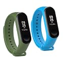 Mi Band Strap 3 &amp; 4 Wristband Original Soft Silicone Adjustable/Replacement Straps/Belt/Band for M3 &amp; M4 with warrenty |Device not Included||Not Compatible with Mi Band 1/2|