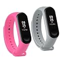 Mi Band Strap 3 &amp; 4 Wristband Original Soft Silicone Adjustable/Replacement Straps/Belt/Band for M3 &amp; M4 with warrenty |Device not Included||Not Compatible with Mi Band 1/2|