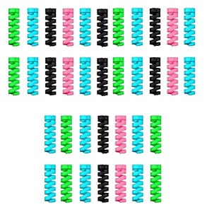 multicoloured protection spiral cable amp wire protectors spring wire for all wired accessories for usb charger data cable earphone elastic cord saverandroidiphonelaptopspack of 936 pcs