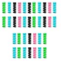 Multicoloured Protection Spiral Cable &amp; Wire Protectors Spring Wire for All Wired Accessories for USB Charger, Data Cable, Earphone, Elastic Cord Saver|Android|iPhone|Laptops|Pack of 9|36 Pcs