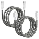 Spiral Cable Protector | Charger Wire Protector for Type-C, iPhone, Earphones &amp; USB | Flexible Full Length Wire Saver Spring Guard | Charging Cable &amp; Data Cable Protector Metallic Black-2