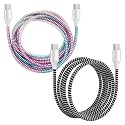 Spiral Cable Protector | Charger Wire Protector for Type-C, iPhone, Earphones &amp; USB Flexible Full Length Wire Saver Spring Guard Charging Cable &amp; Data Cable Protector Multicolor Pink-Black