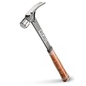 ESTWING Ultra Series Hammer, 15oz Milled Face, Leather Grip, E15SM
